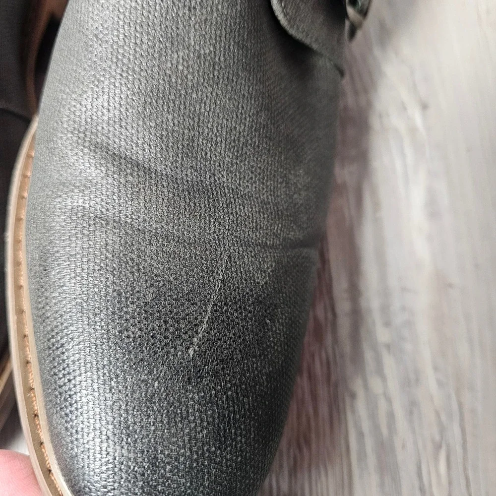 Todd Welsh Gray‎ Monk Strap Dress Shoes Mens 9.5 D Textured Lug Sole Academia